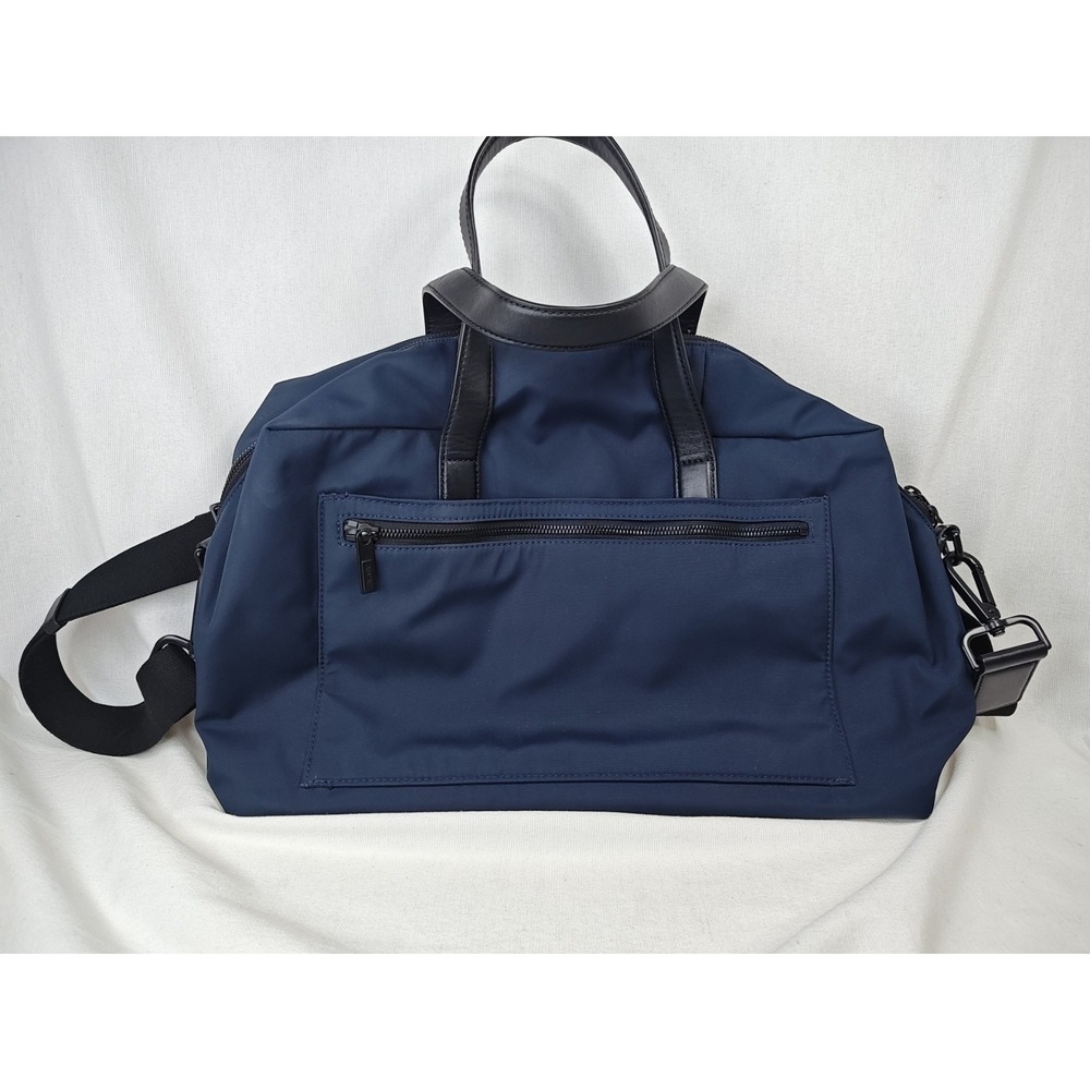 Away The Everywhere Bag Navy Blue Nylon Weekend Travel Duffel Laptop Sleeve Work